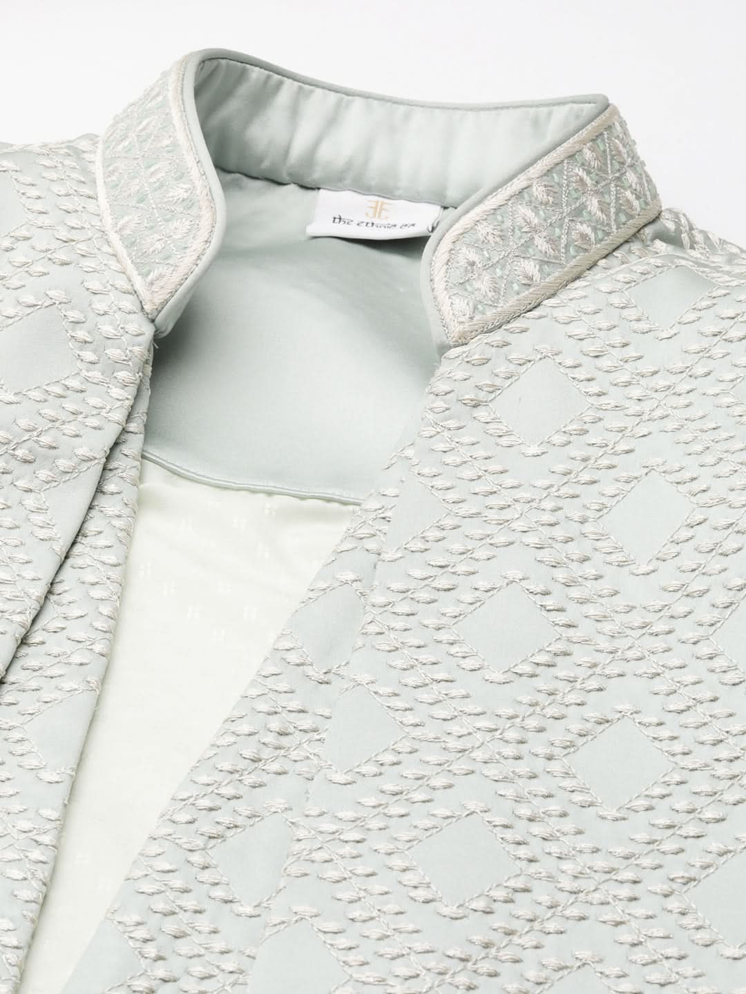 Light Green Layered Indowestern