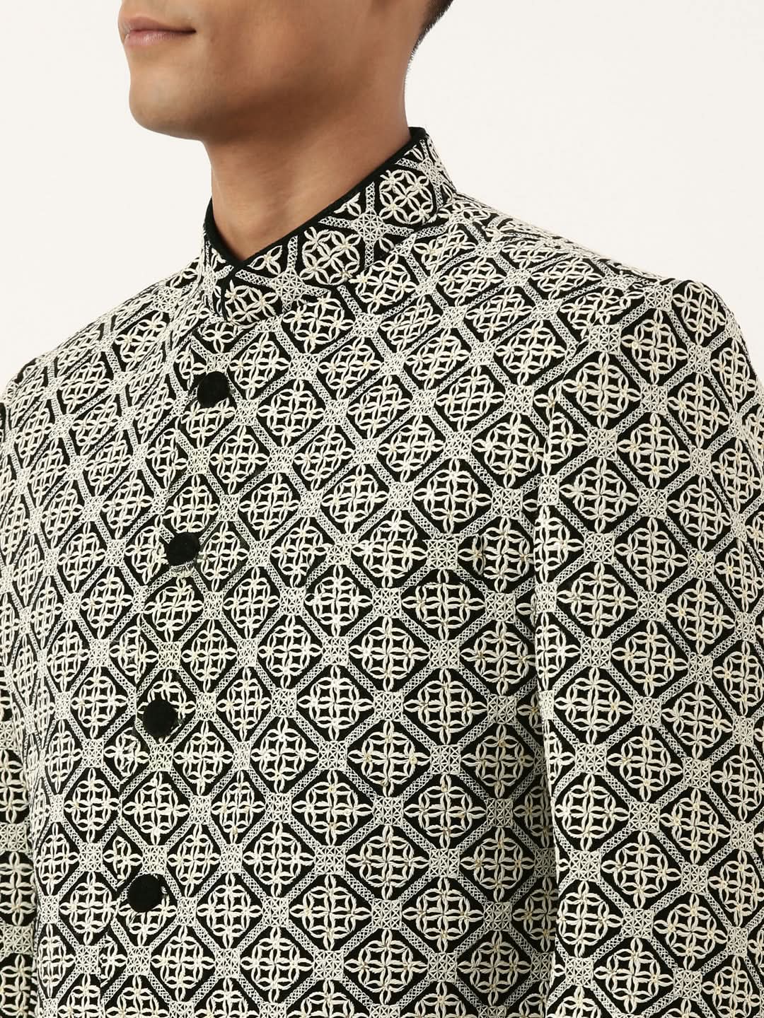 Bottle Green Velvet Indo Set