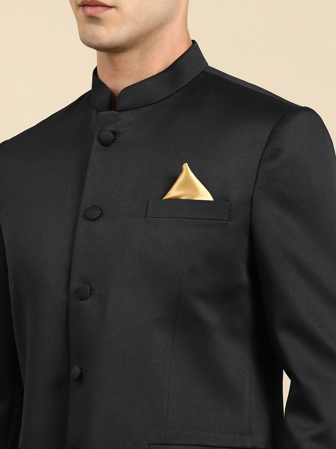 Black Bandhgala Suit