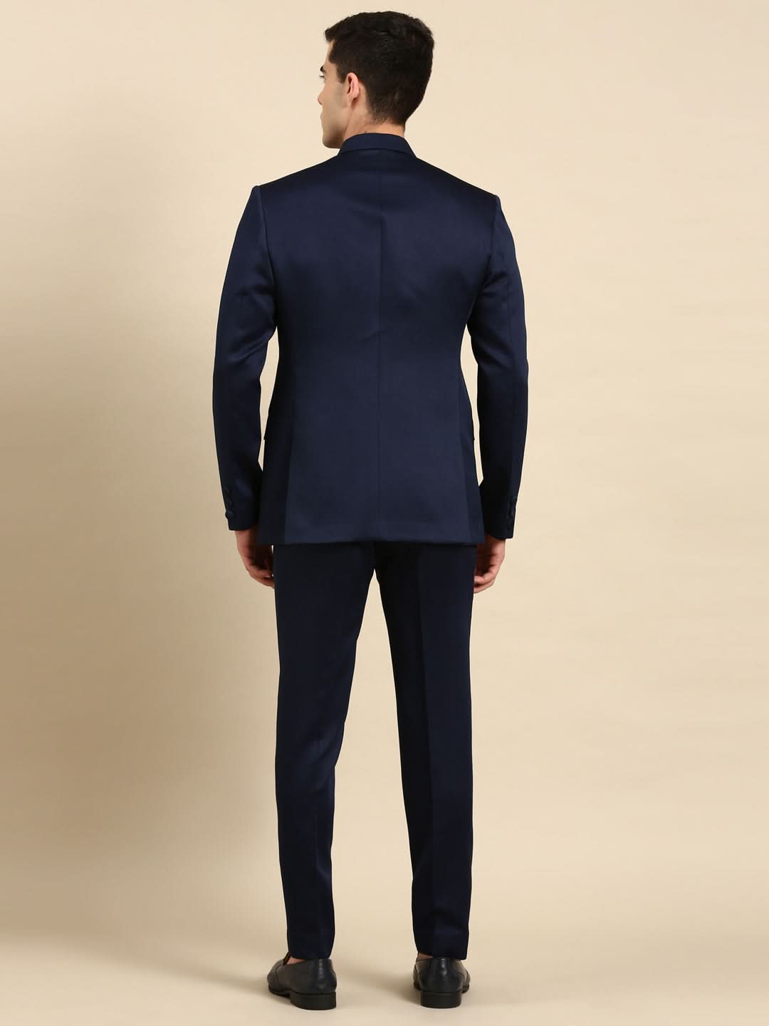 Navy Blue Bandhgala Suit