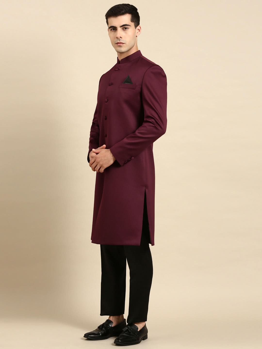 Wine Classic Achkan Indo Set