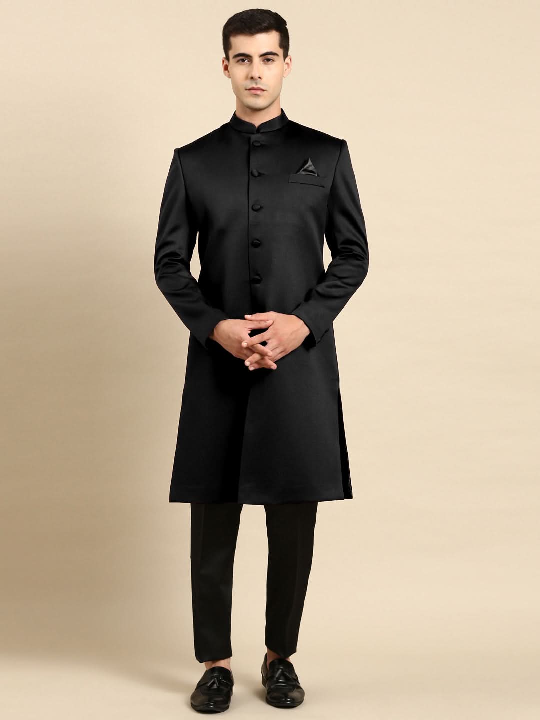 Black Classic Achkan