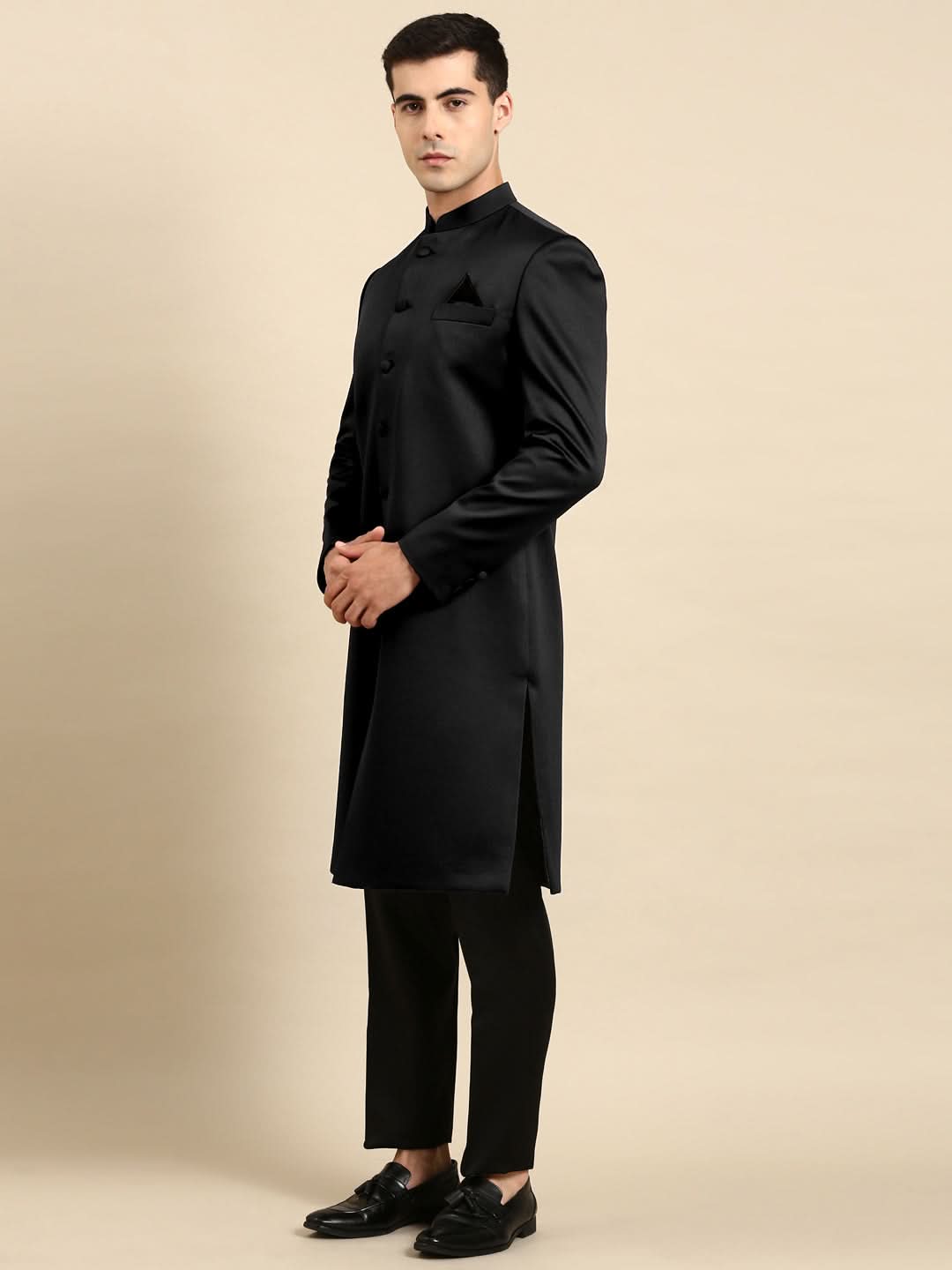 Black Classic Achkan