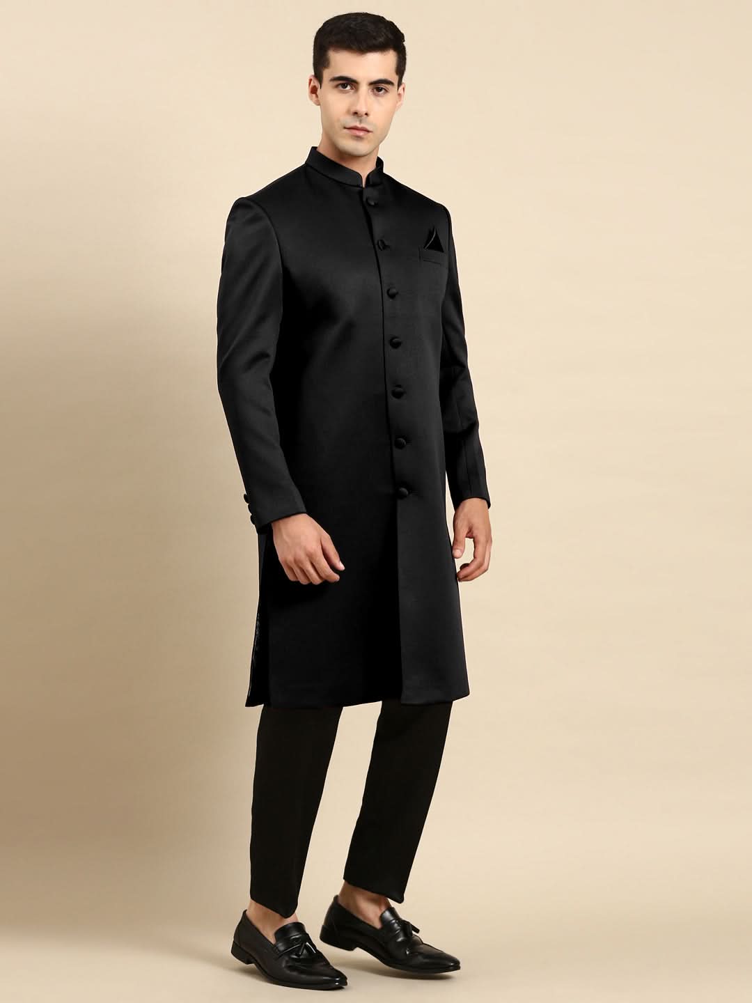 Black Classic Achkan