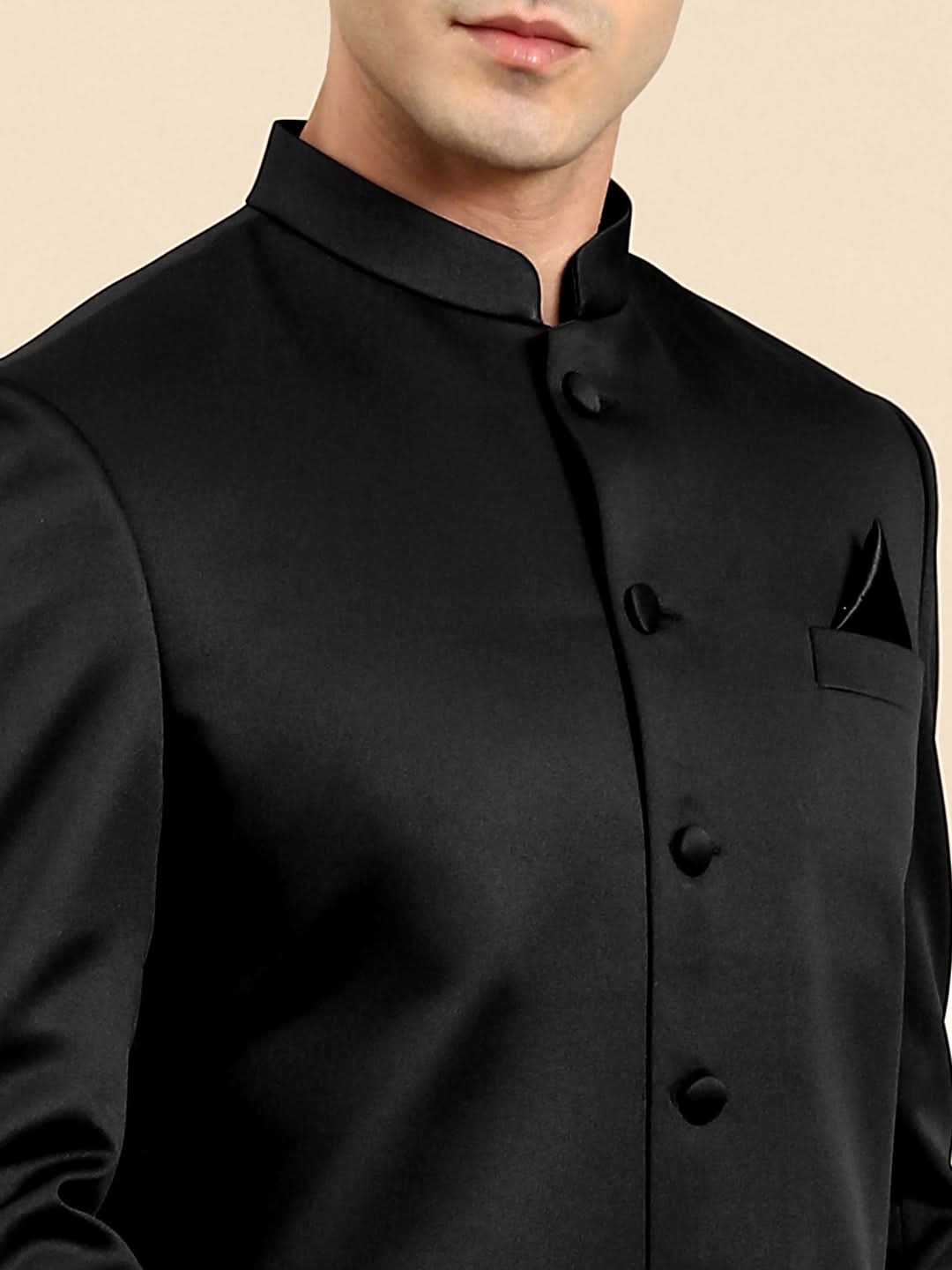 Black Classic Achkan