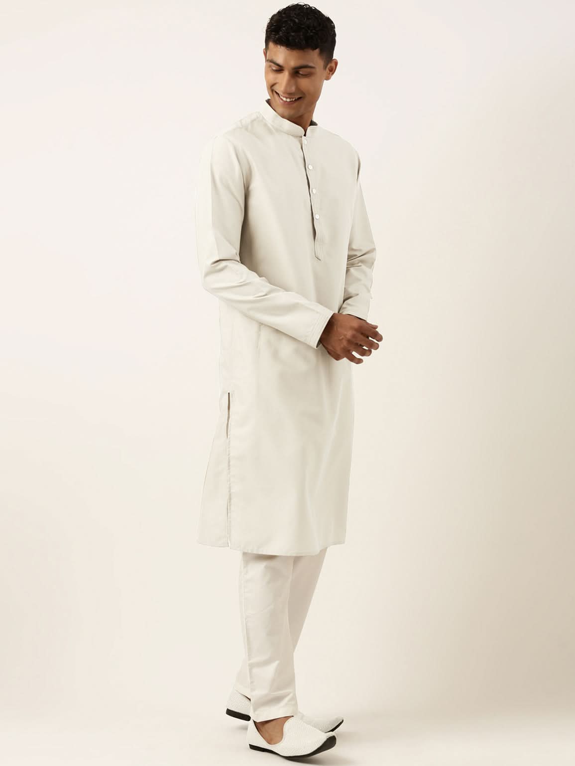 Pistachio Chikankari Jacket Kurta Set