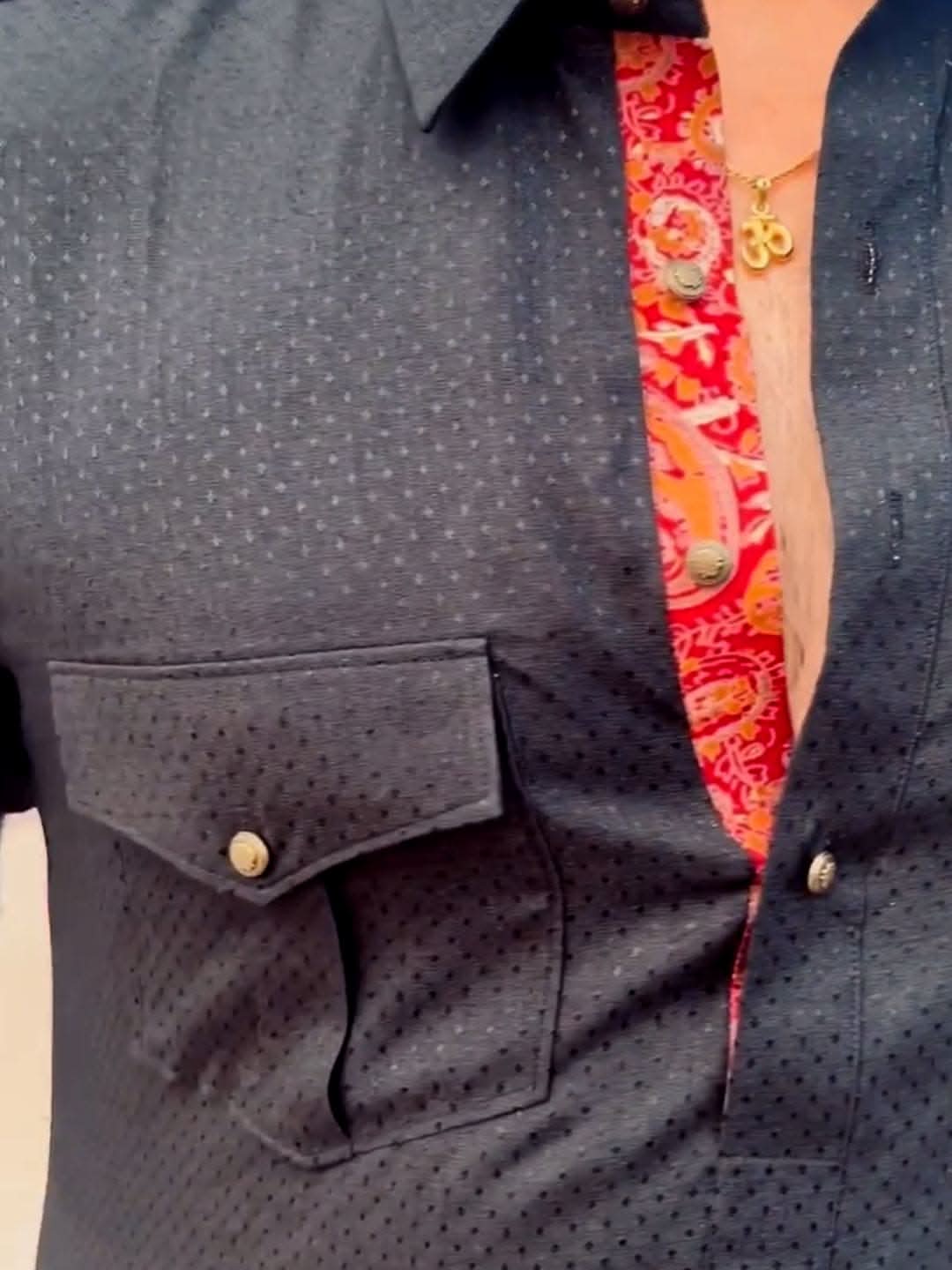 Black Jacquard Pathani Kurta Set