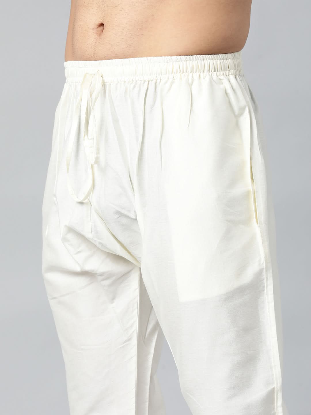 Yellow Jacquard Kurta Set