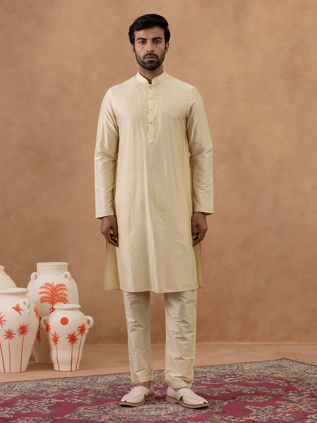 Banarsi Brocade Jacket With Kurta Set