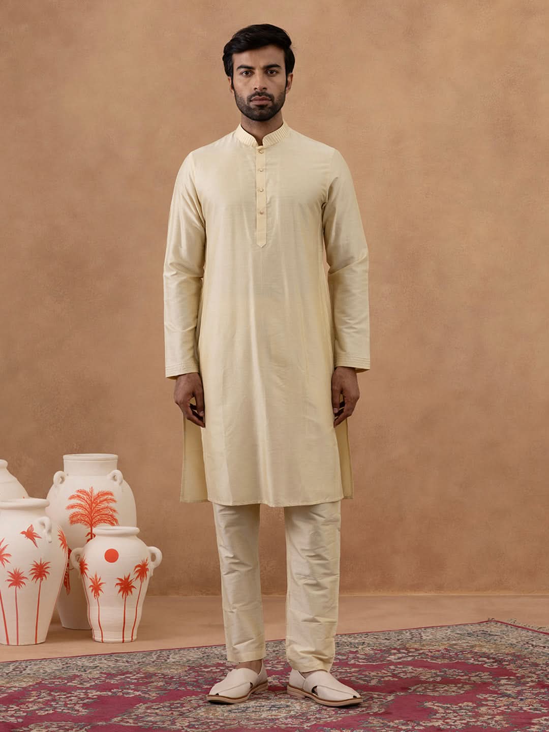 Banarsi Brocade Jacket With Kurta Set