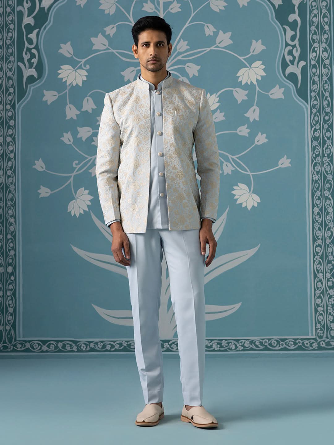 Dusky Blue Open-Style Indo Set