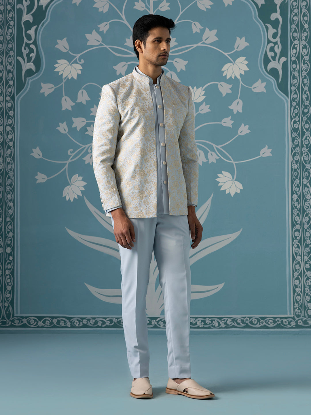 Dusky Blue Open-Style Indo Set