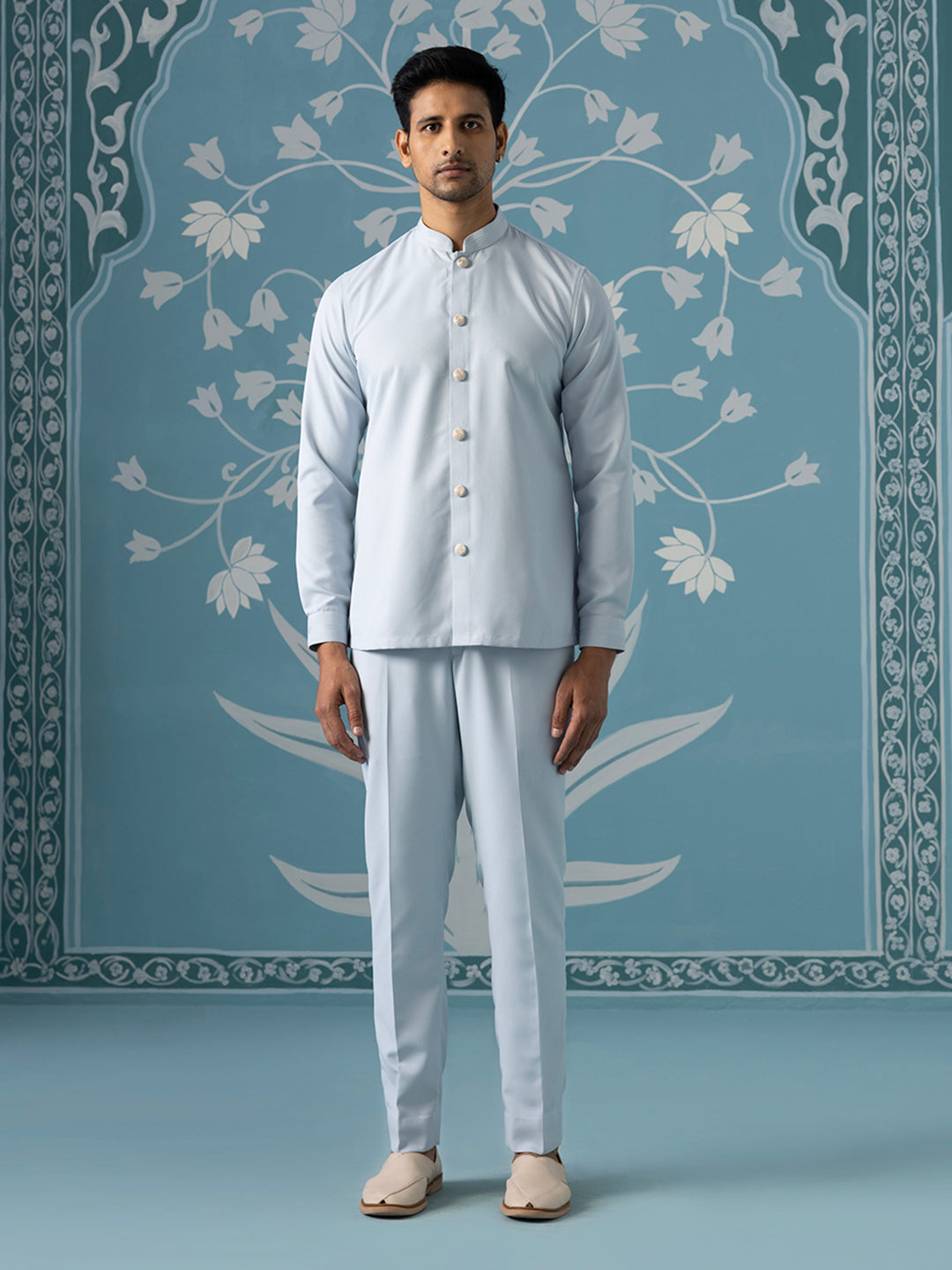 Dusky Blue Open-Style Indo Set