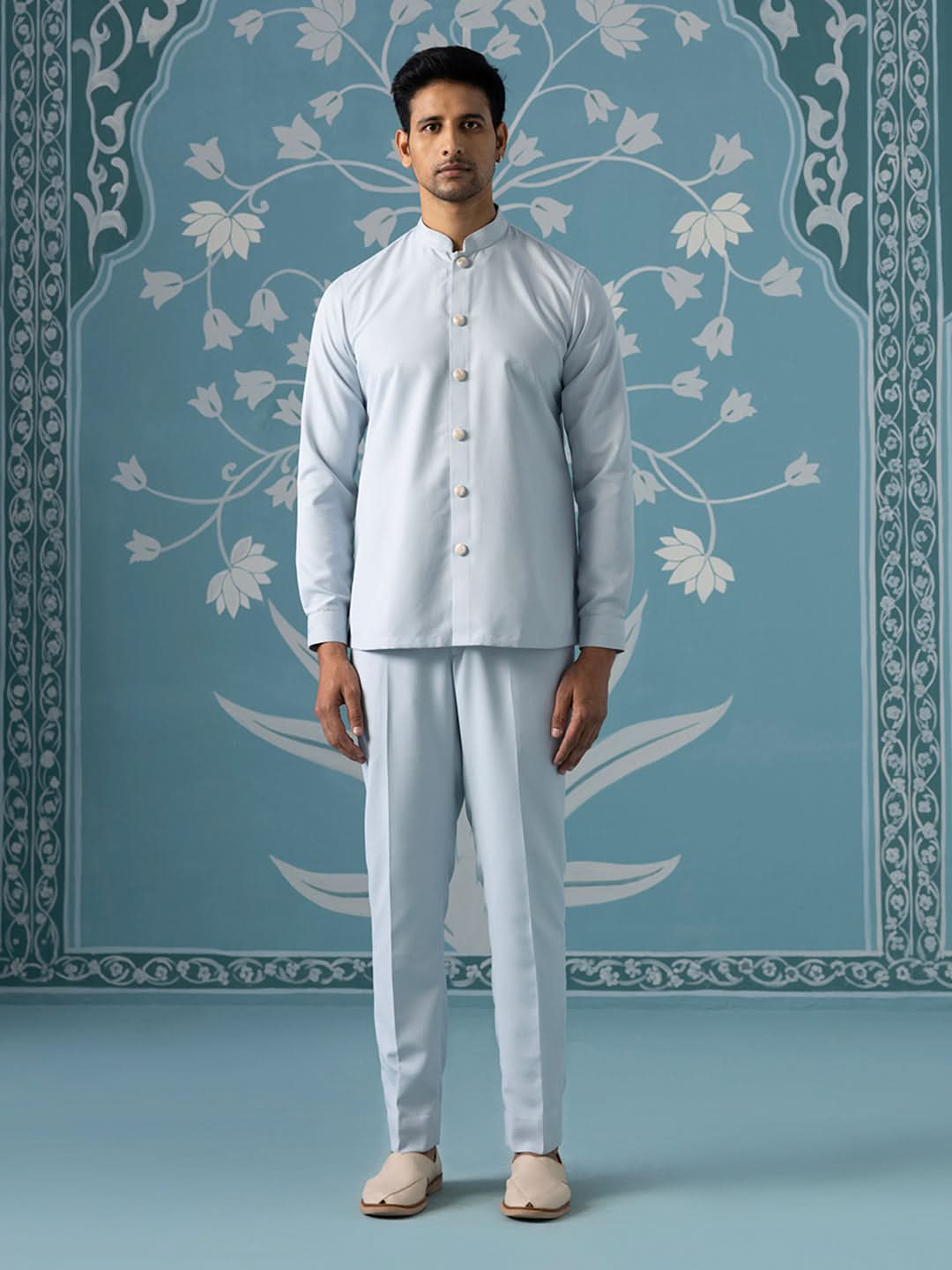 Dusky Blue Open-Style Indo Set