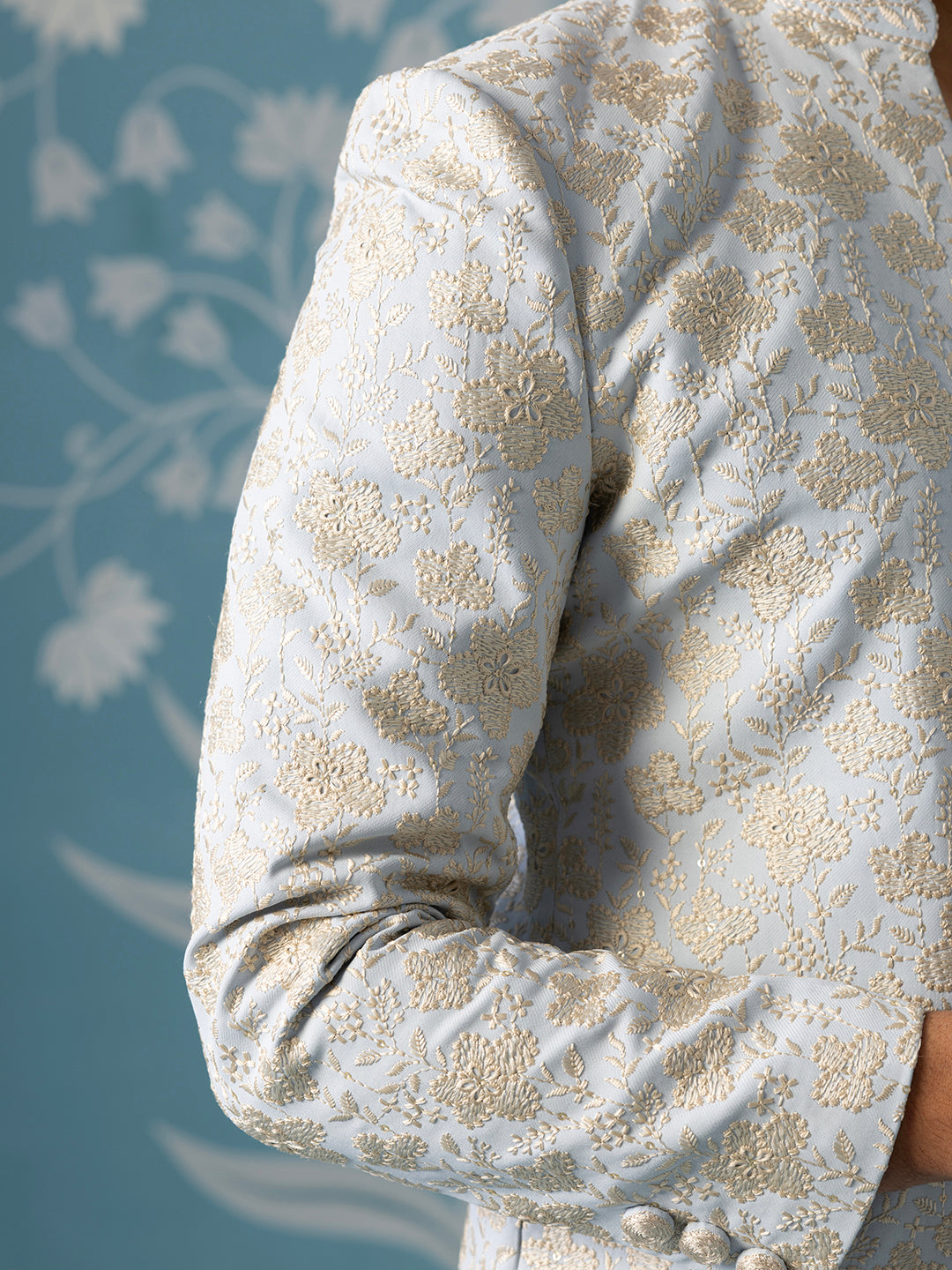 Dusky Blue Open-Style Indo Set