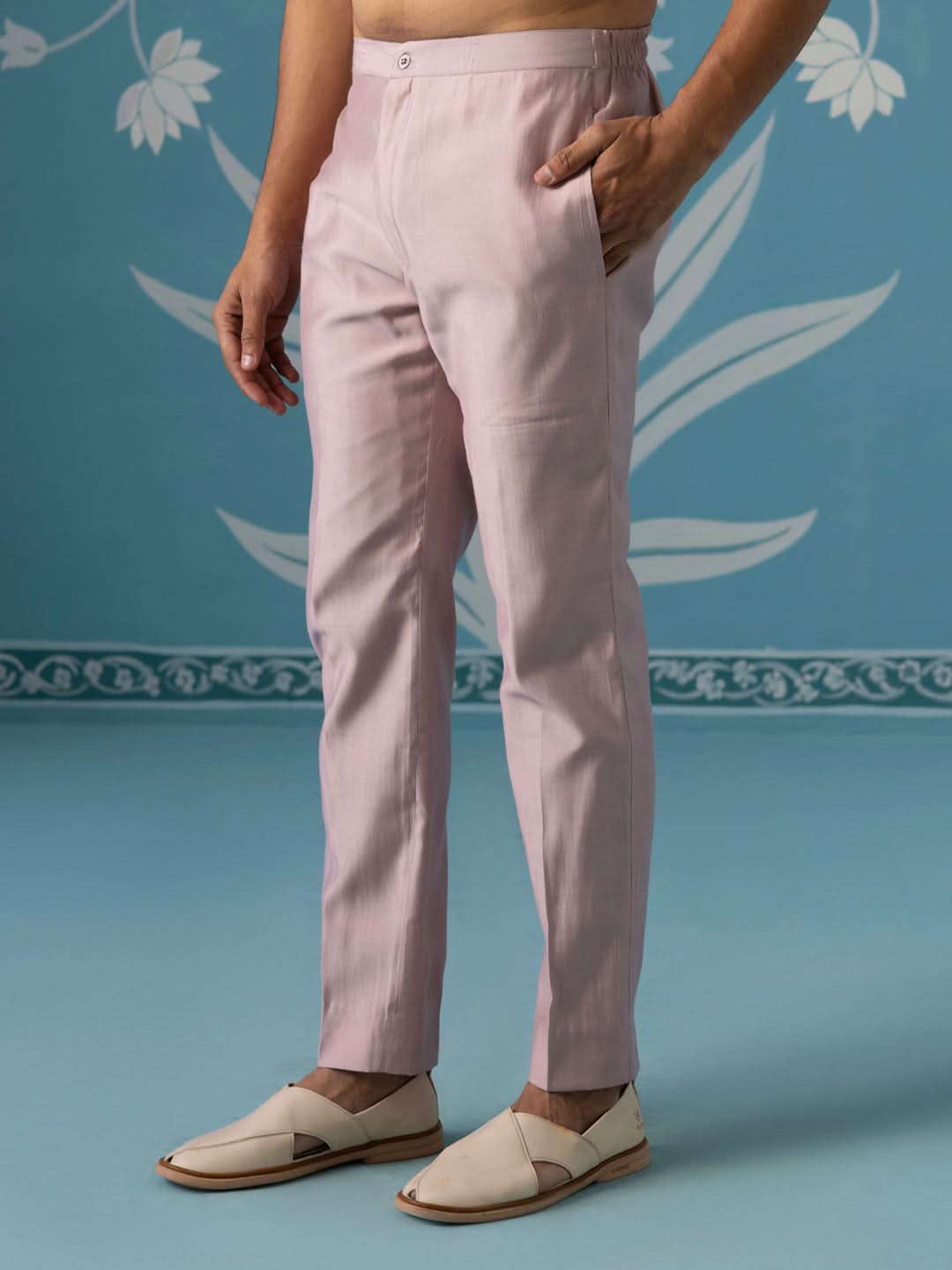 Open Indo Set in Autumn Rust Gradient with White Sequin Detailing