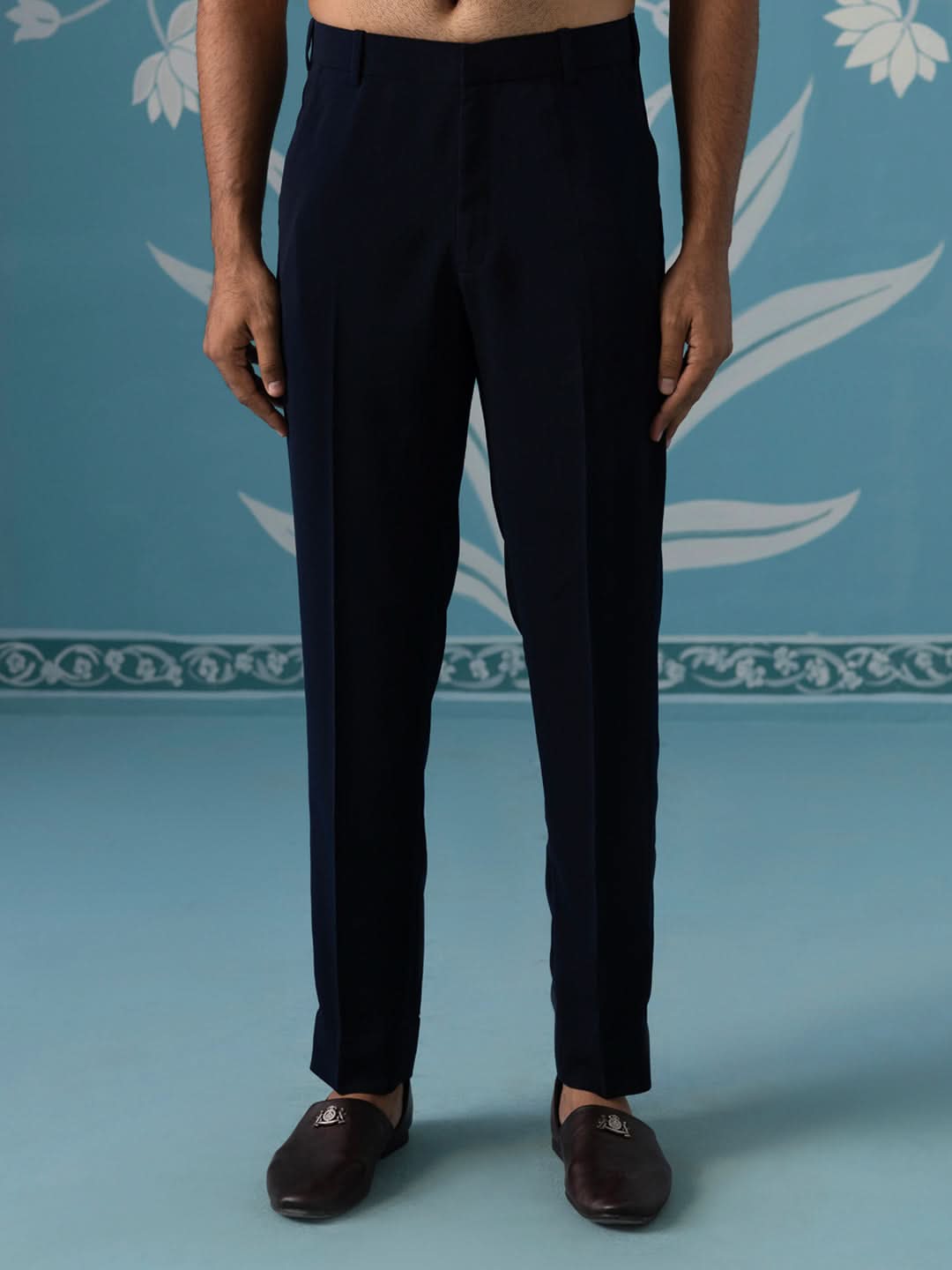 Black Velvet Western-Style Sherwani with Computer & Hand Embroidery Set