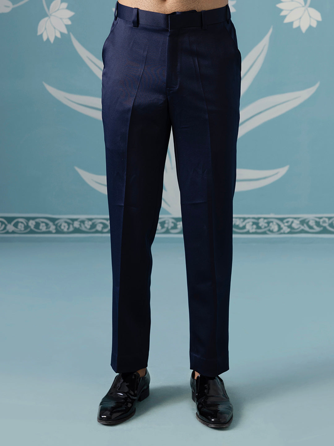 Blue Double Breasted Blazer with Shimmer Set