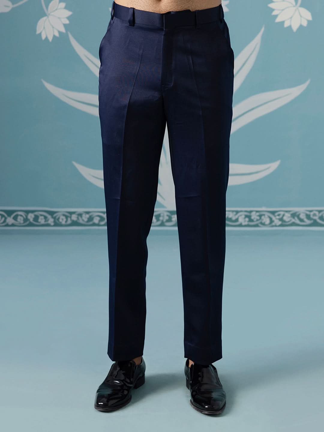 Blue Double Breasted Blazer with Shimmer Set