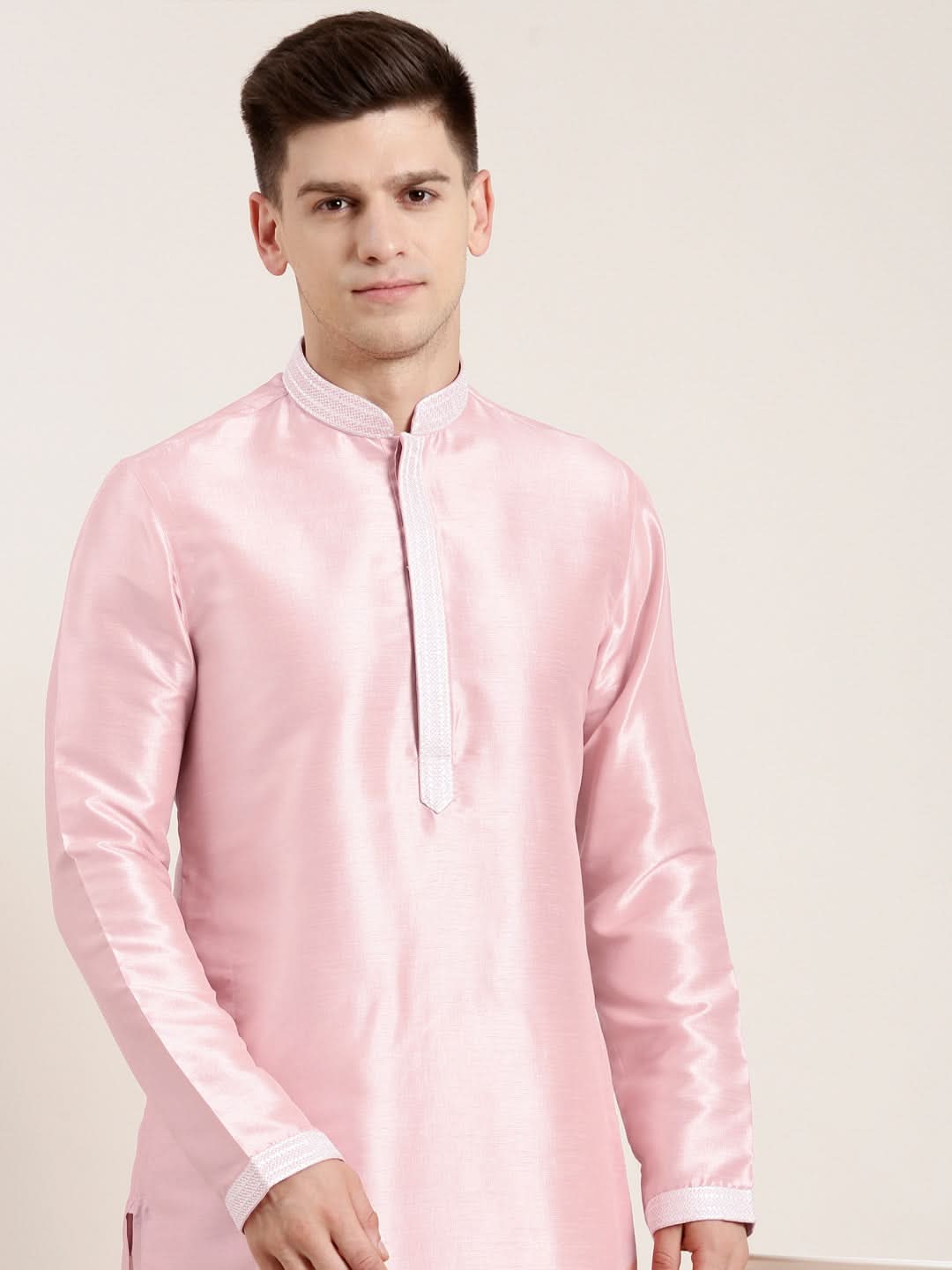 Pink Embroidered Kurta Set