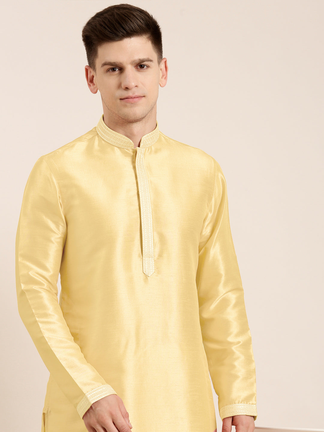 Yellow Embroidered Kurta Set