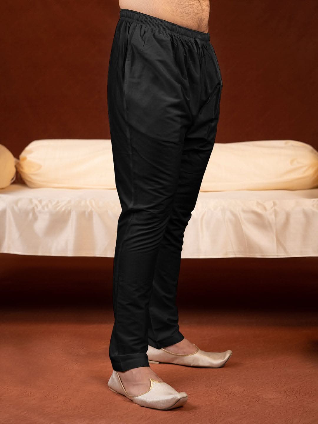 Black Sequin Embroidered Kurta Set