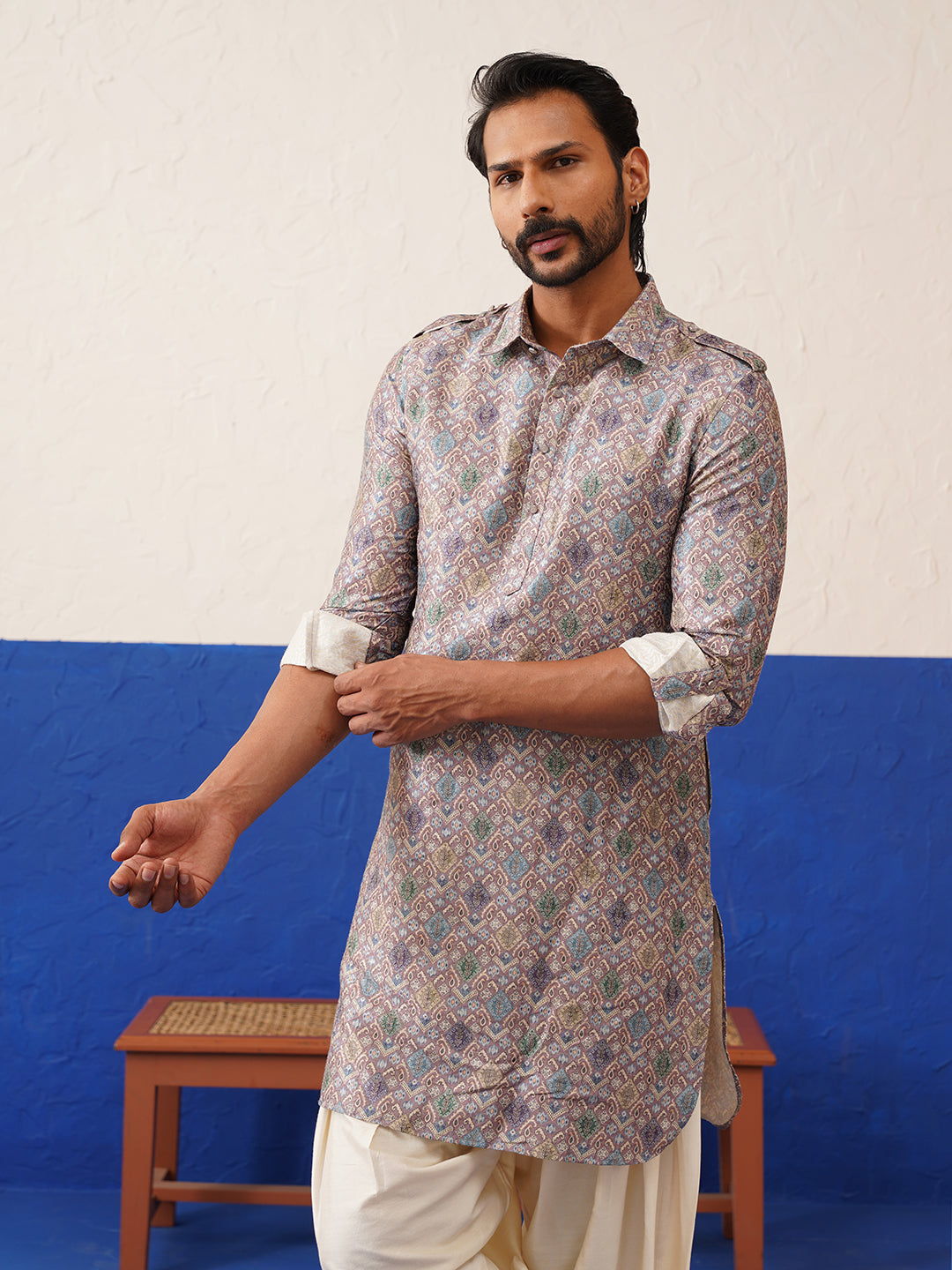 Printed pathani salwar set