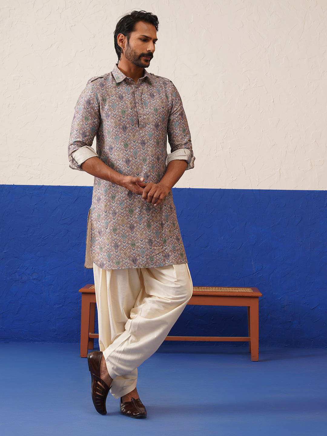Printed pathani salwar set