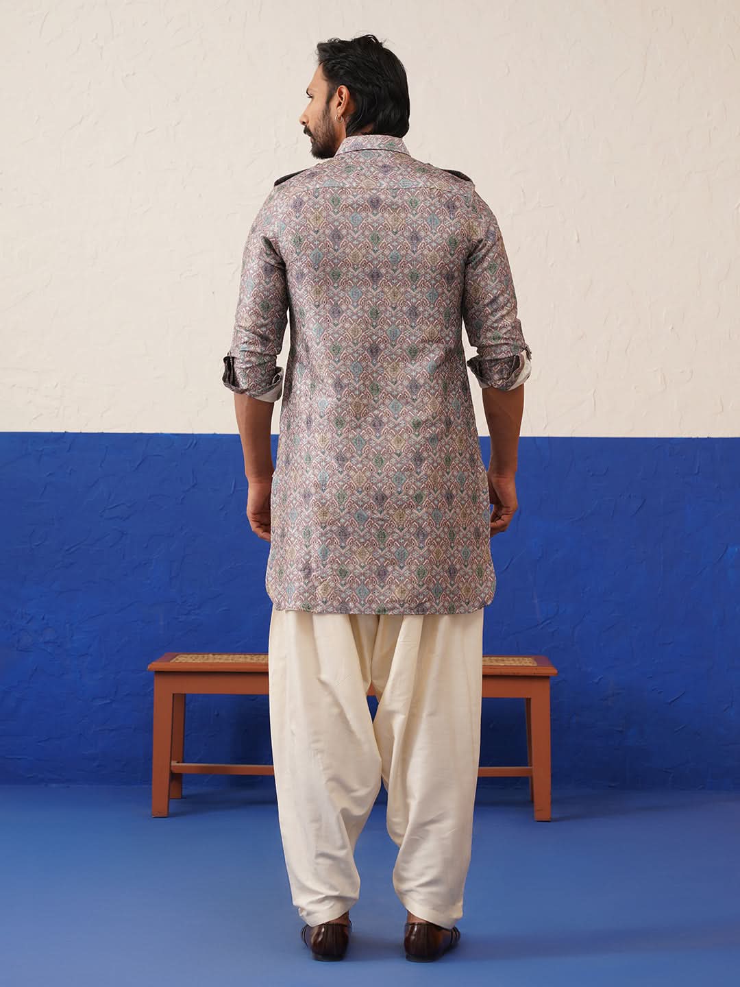 Printed pathani salwar set