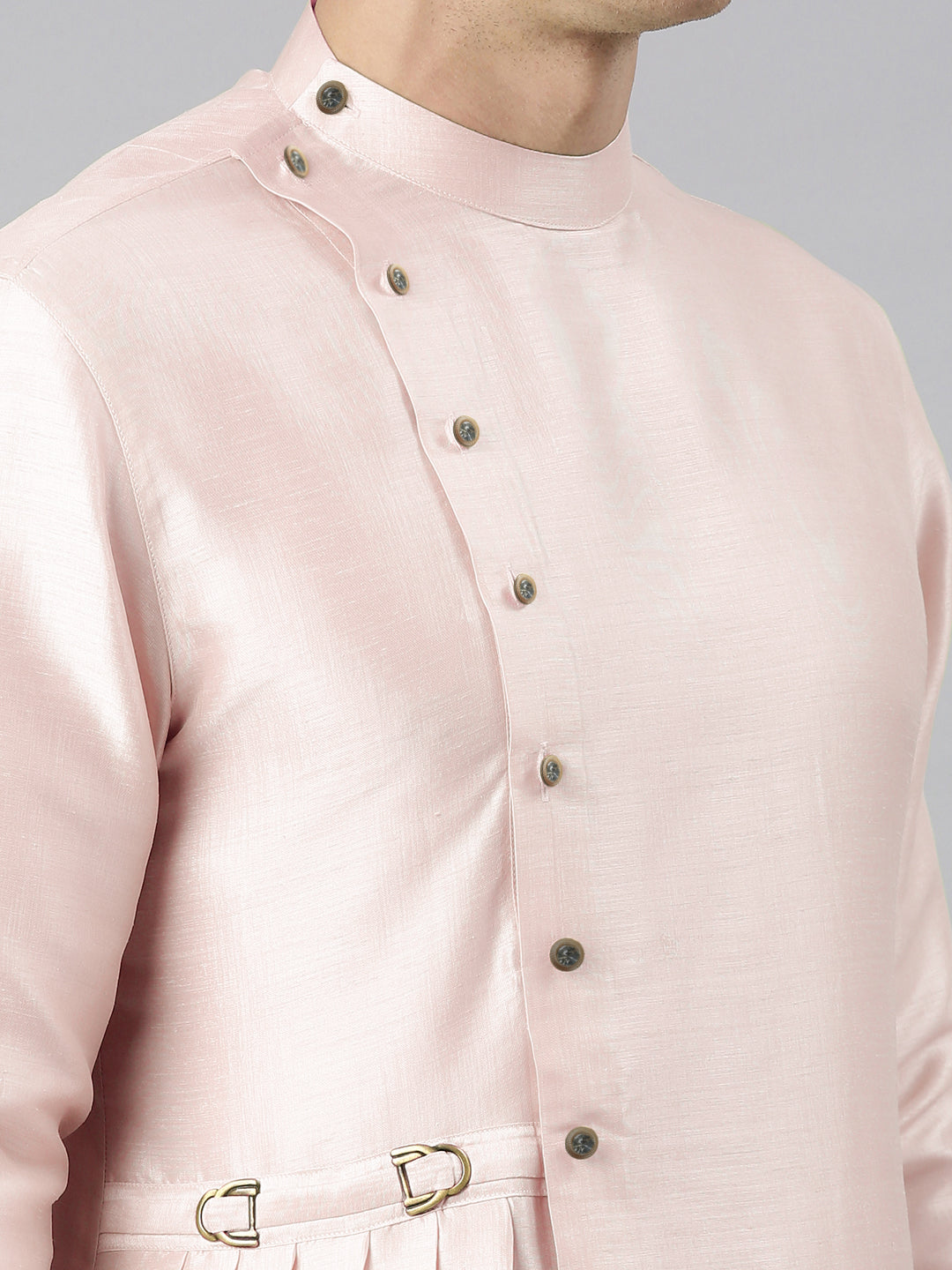 Light pink Drape Kurta Set