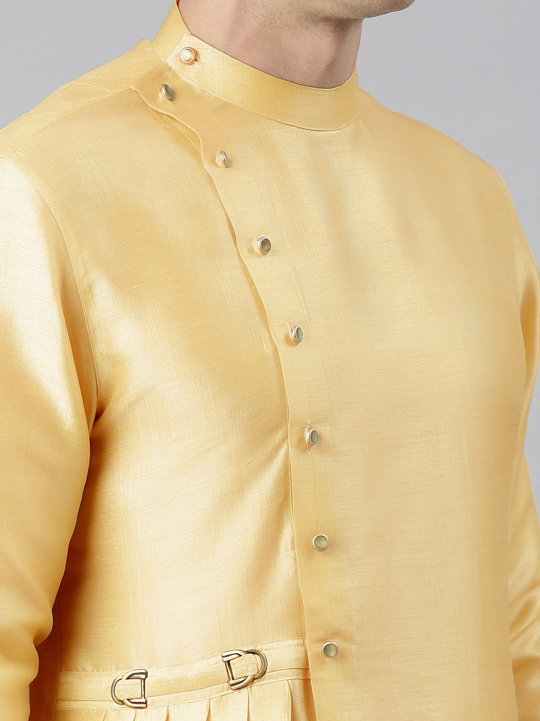 Yellow Drape Kurta Set