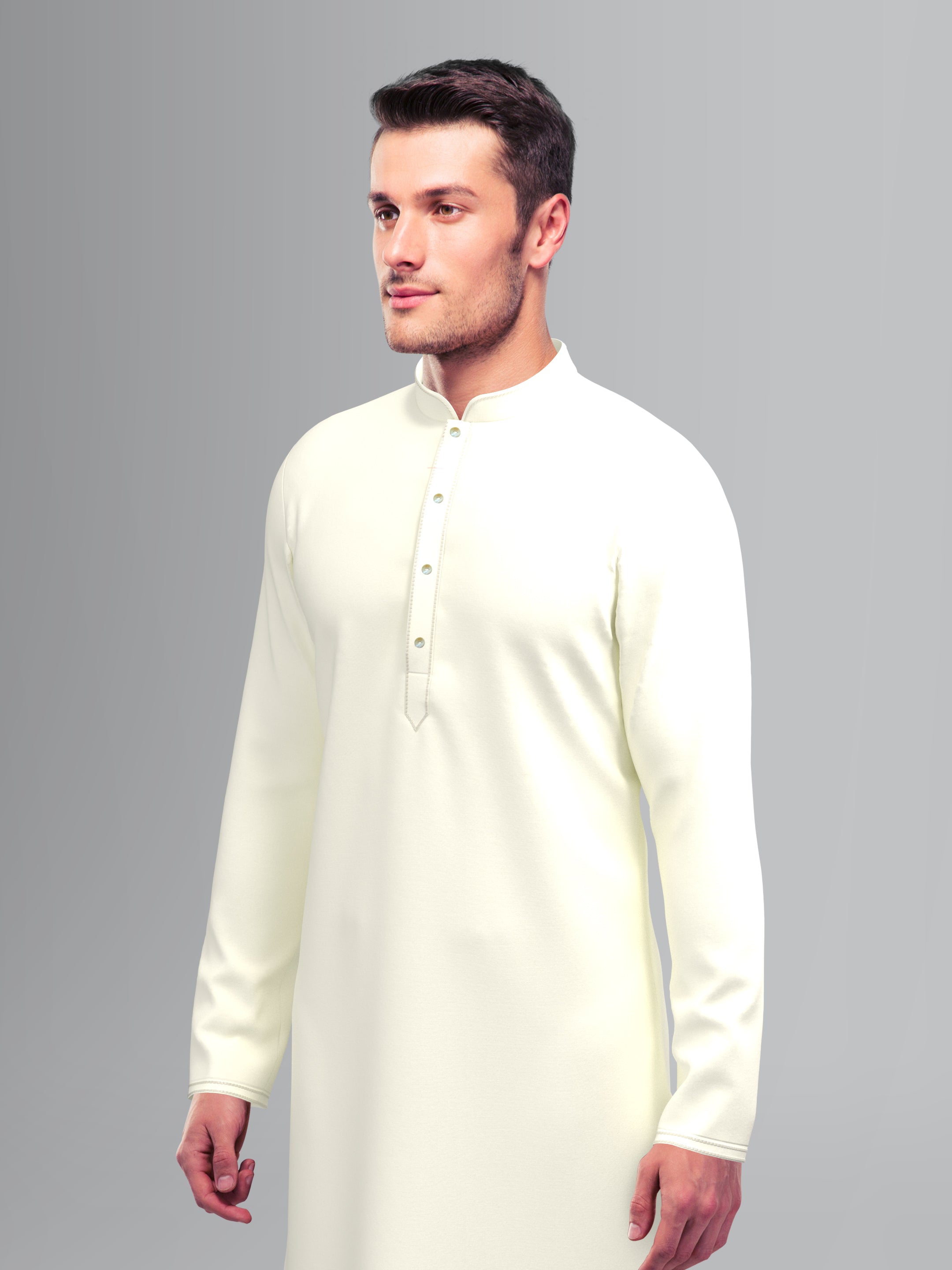 Yellow Grey Tiedye Jacket Kurta Set