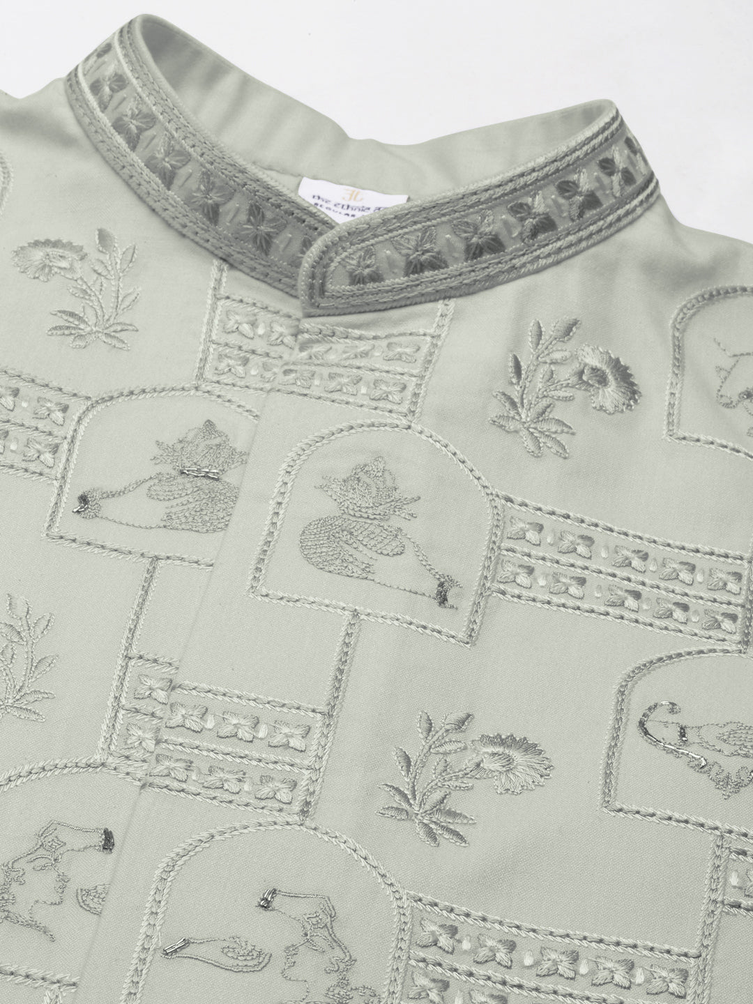 Sage Green Vivah Story Jacket Kurta set
