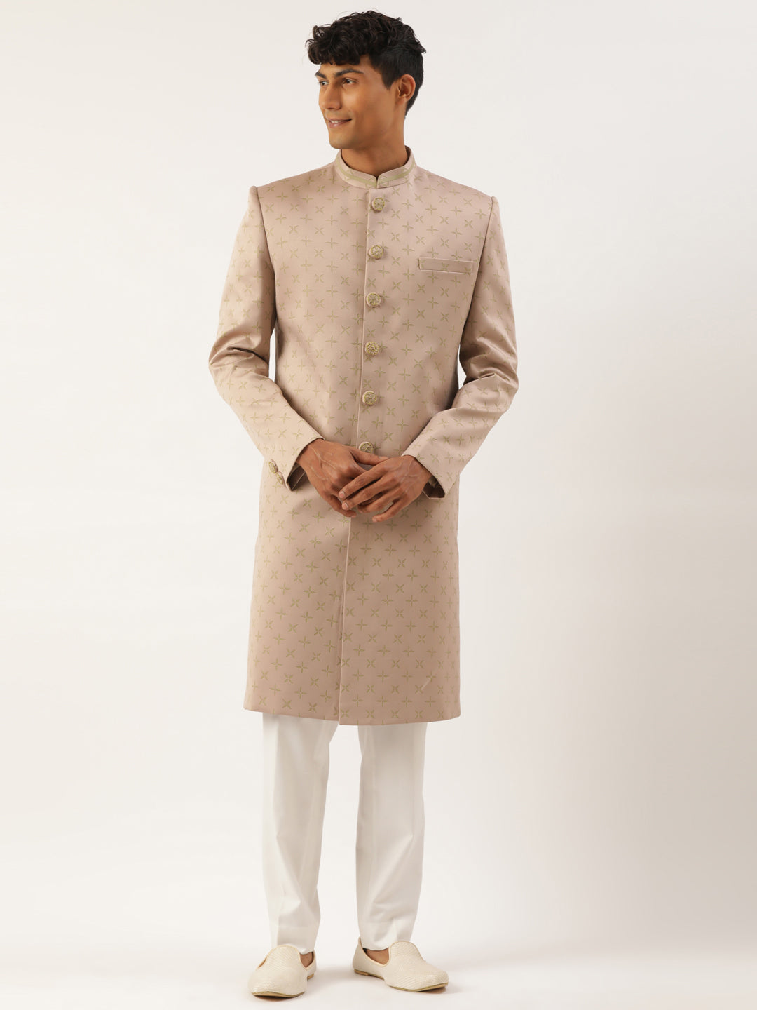 Dry Rose Achkan Set