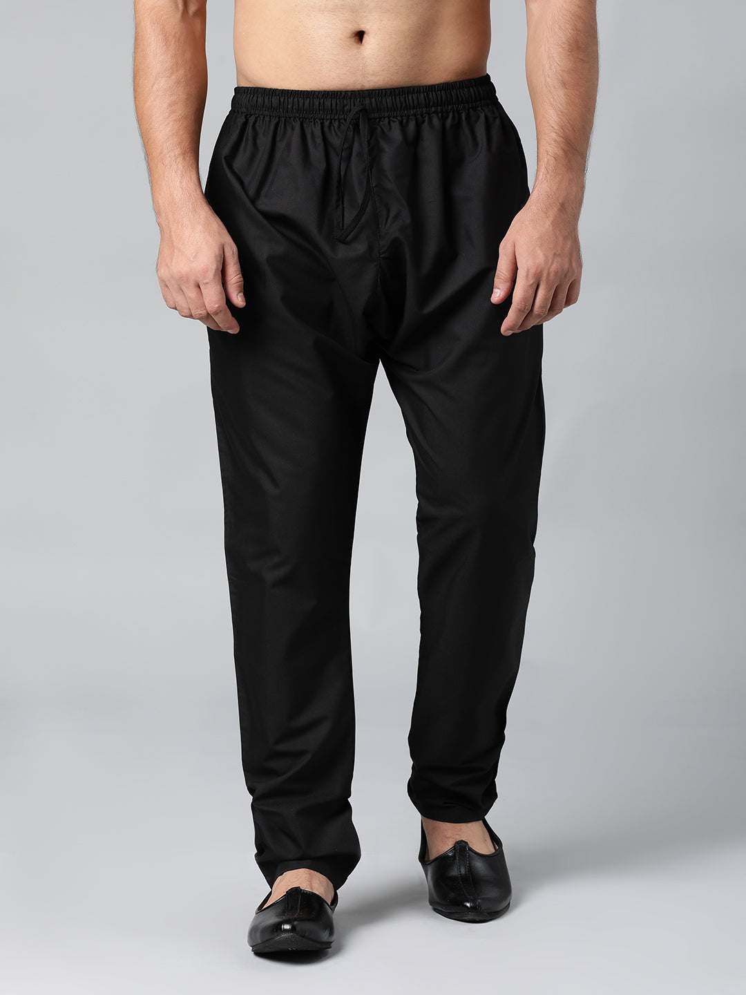 BLACK FINE COTTON PAJAMA