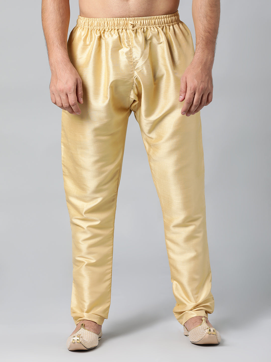 GOLD COTTON SILK PAJAMA