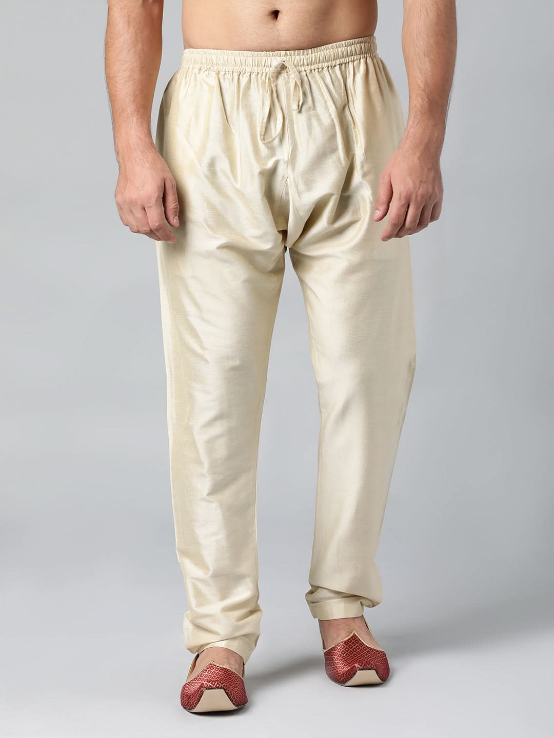GOLD COTTON SILK PAJAMA