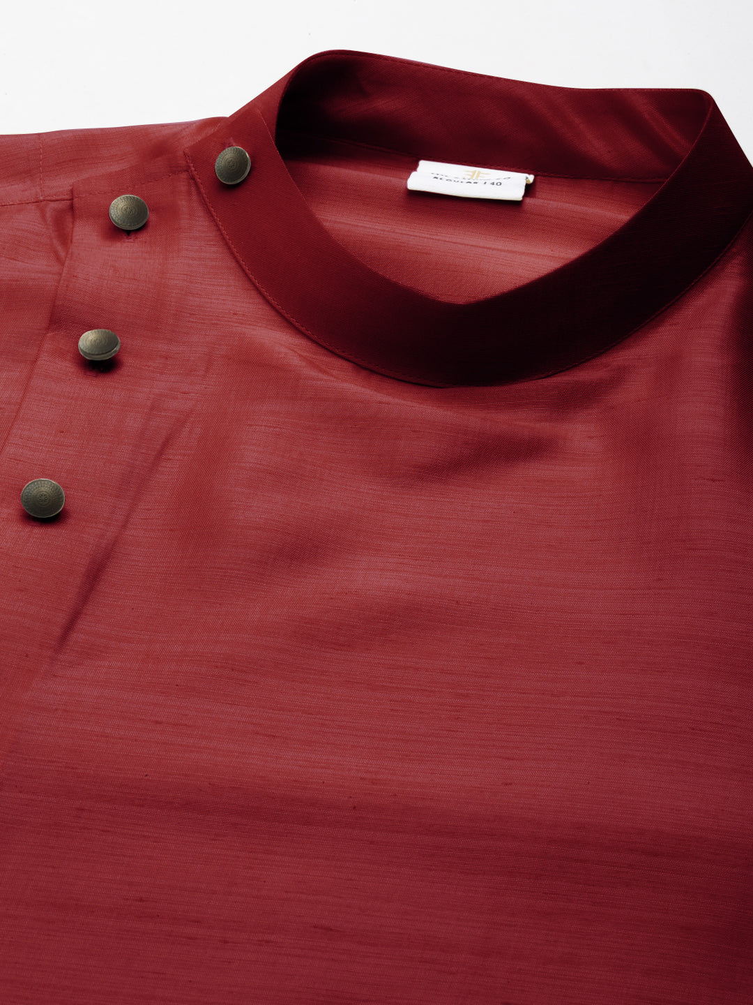 Maroon Drape Kurta Set