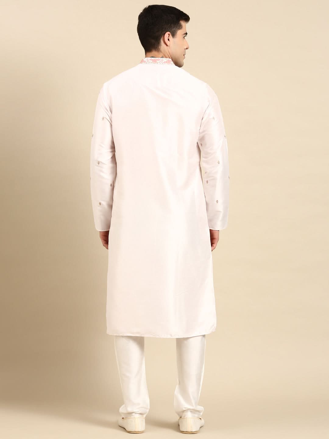 Baby Pink Embroidered Kurta Set