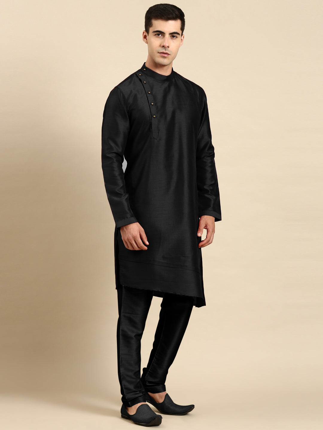Black Jacket Kurta Set