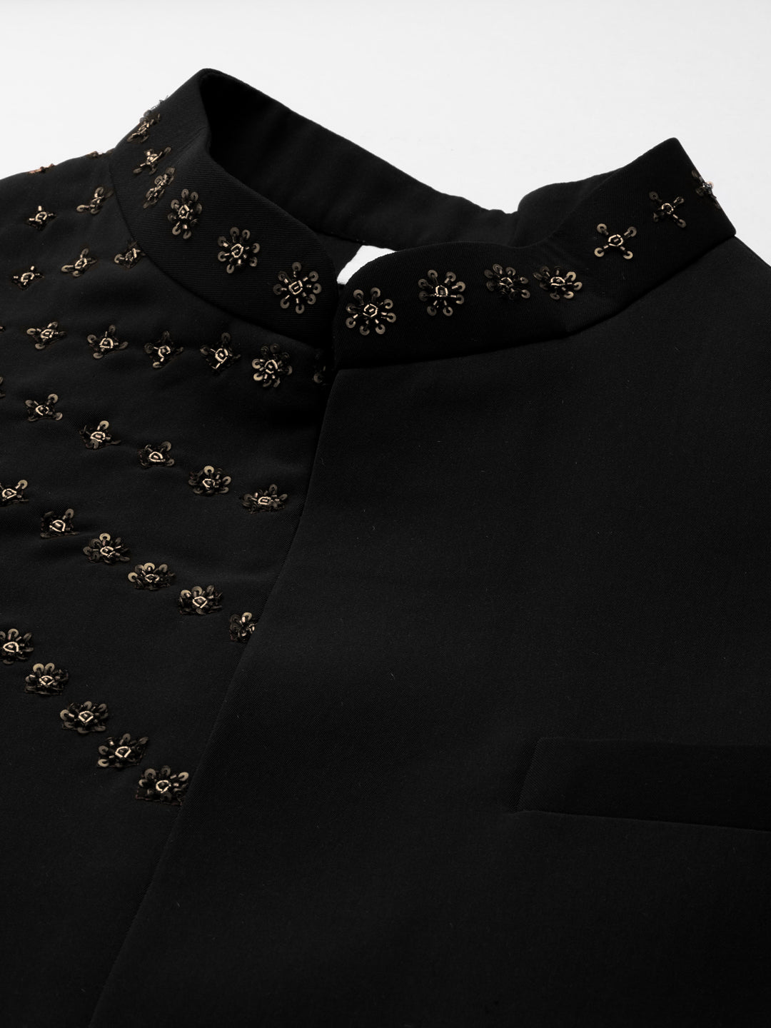 Black Jacket Kurta Set