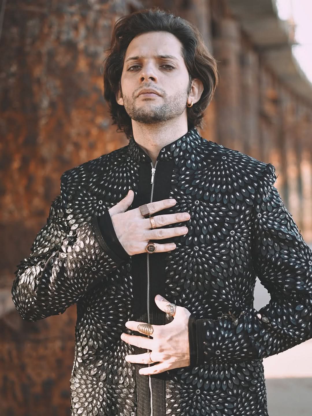 Mohit Hiranandani in Black Bandhgala Suit