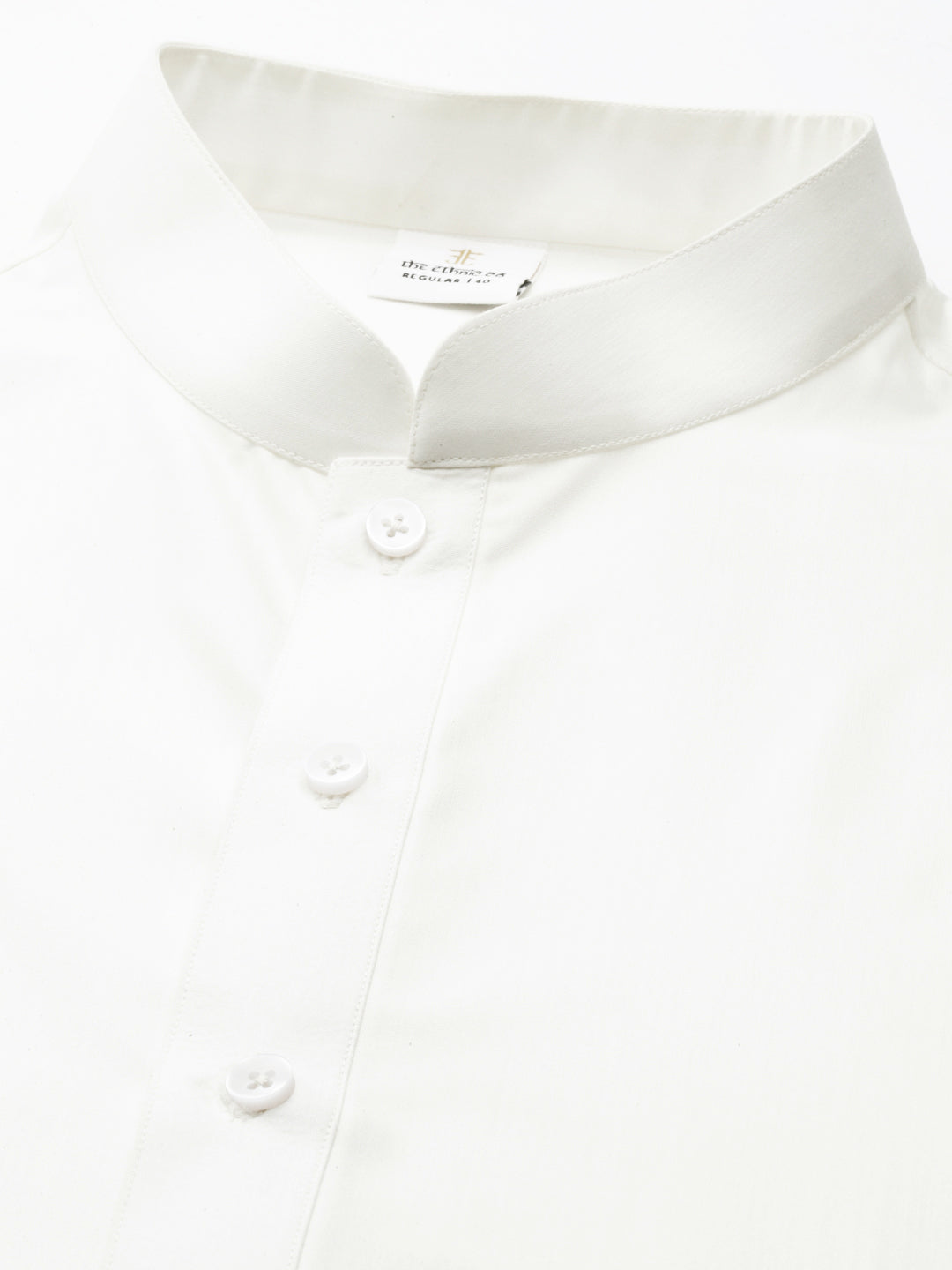 White twill weave Cotton Kurta  Set