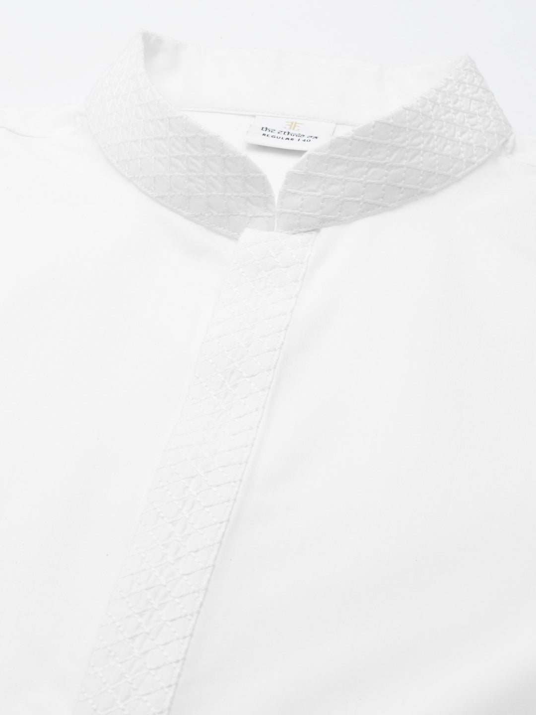 White fine Cotton Kurta Set
