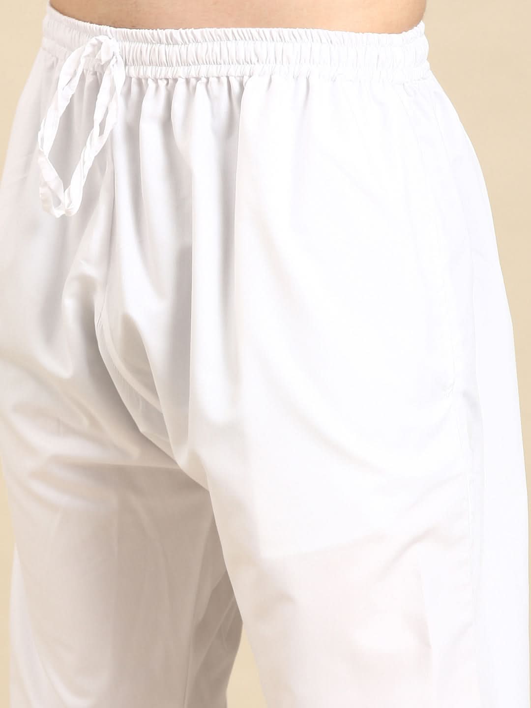 White fine Cotton Kurta Set