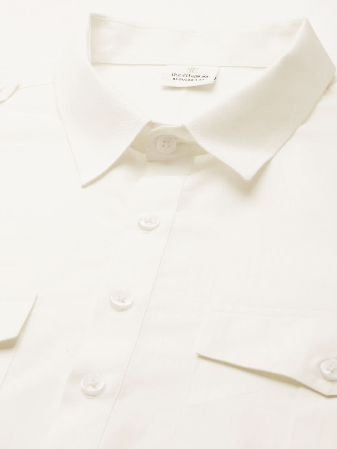 Off White fine Cotton Pathani with Salwar