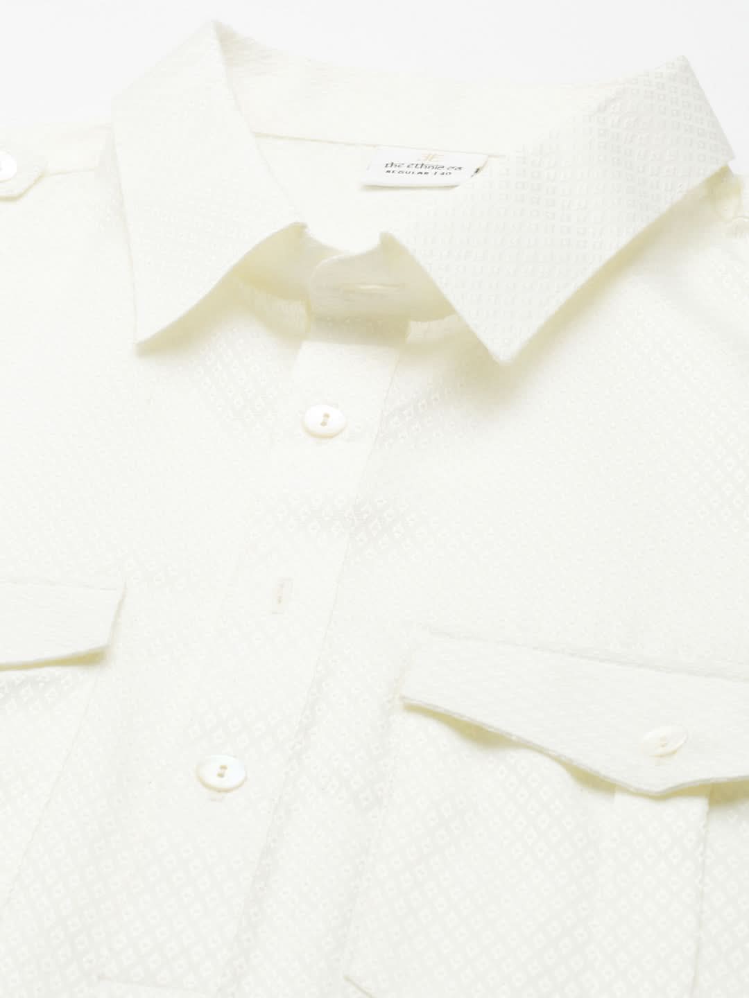 White Cotton Pathani with Salwar