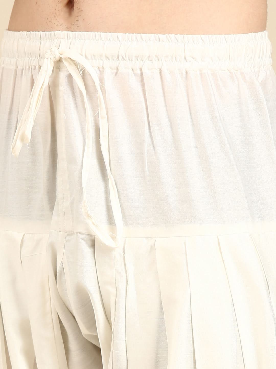 White Cotton Pathani with Salwar