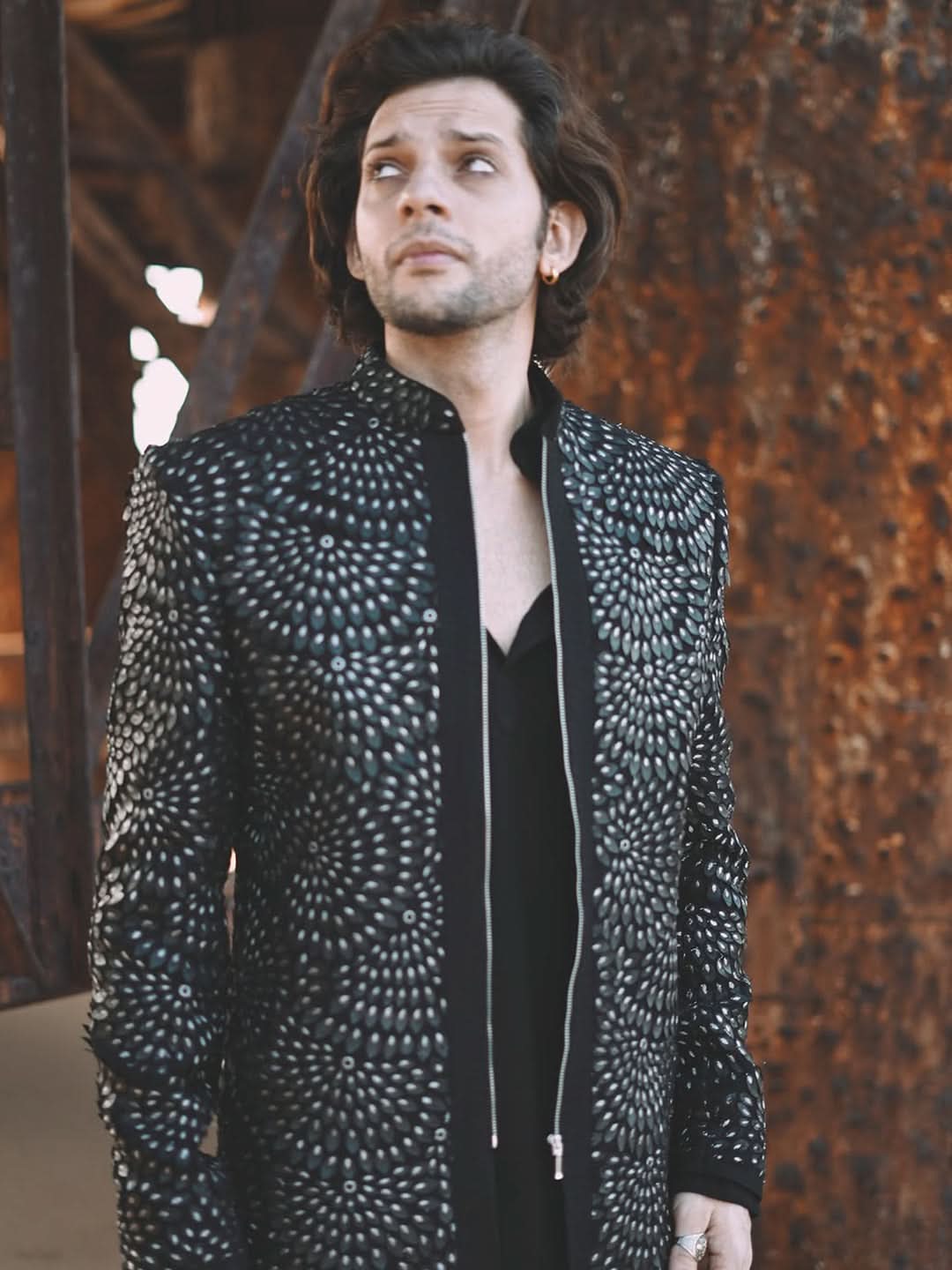 Mohit Hiranandani in Black Bandhgala Suit