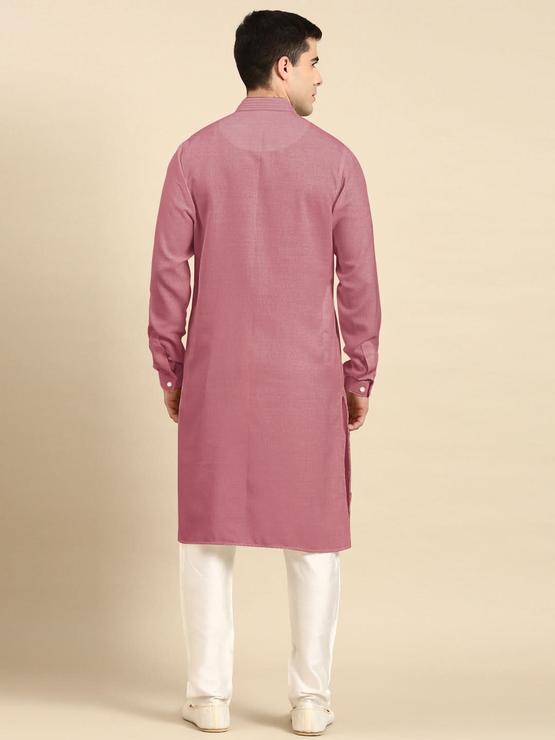 Pink Pathani Kurta Set